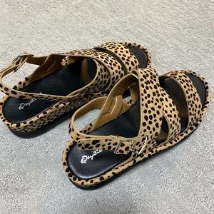 Cheetah sandals
